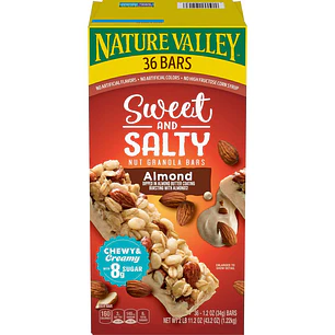 Nature Valley Barras Granola Dulces Saladas 36 Unid 34 g