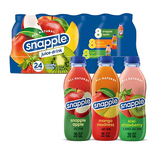 Snapple Jugo Sabor a Fruta 24 Unid 591 mL