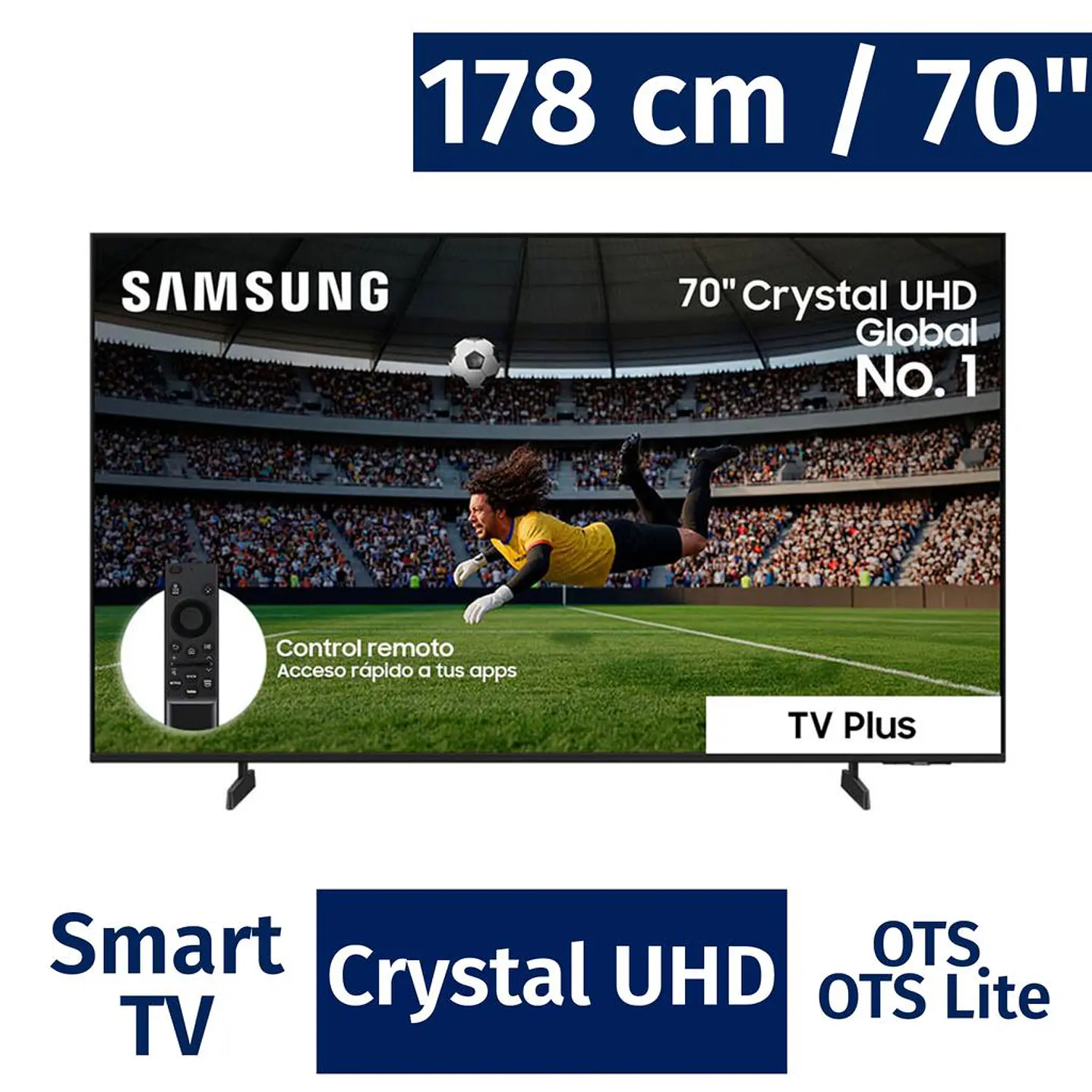 Samsung 178 cm Crystal Processor 4K TV