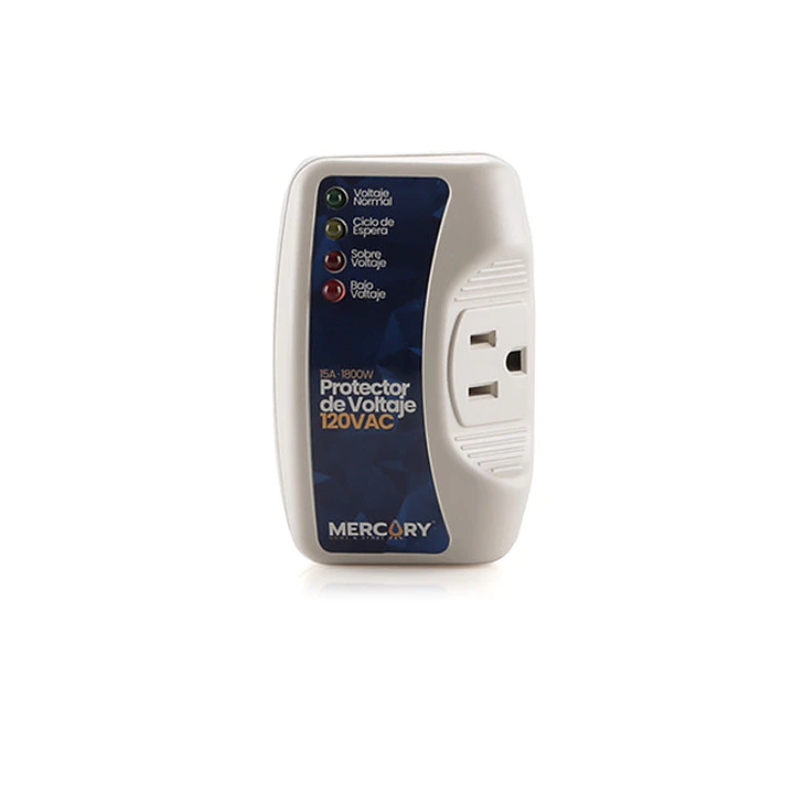 Protector de Voltaje 15A Blister 120 V Blanco