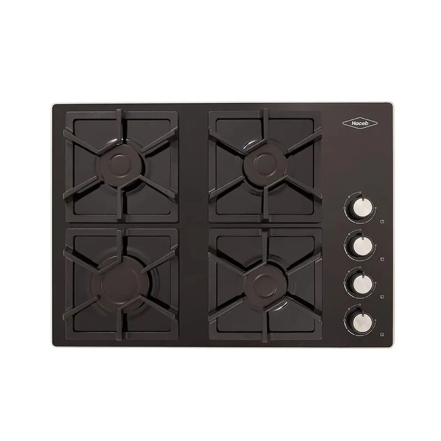Cubierta Haceb 60 x 43 cm 4 Puestos Gas Propano Negro