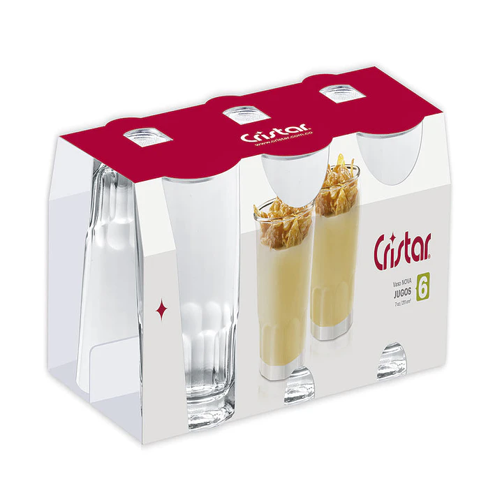 Vaso Nova Jugos 12 Canastilla x 6 Und