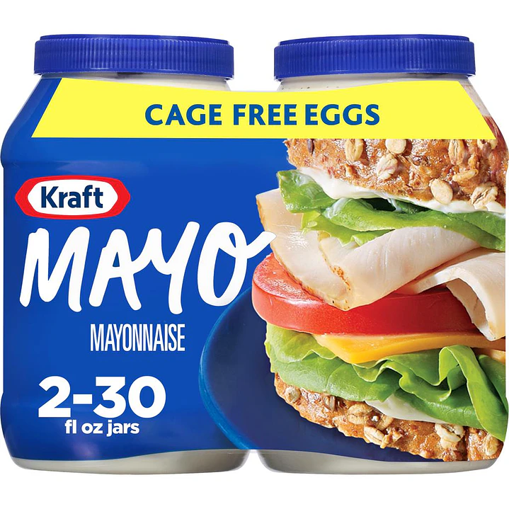 Kraft Mayonesa de Huevos de Gallina Libres 2 Unid 887 mL