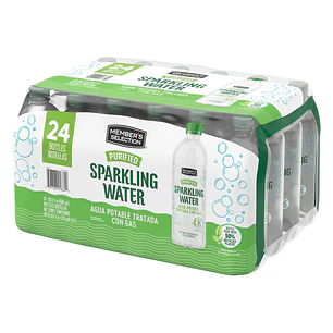 Members Selection Agua Purificada con Gas 24 Unid 600 mL
