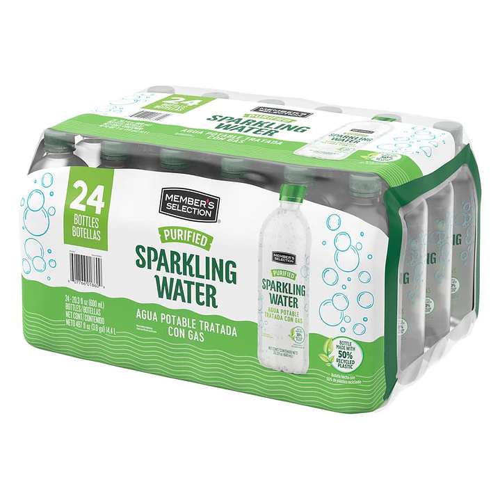 Members Selection Agua Purificada con Gas 24 Unid 600 mL