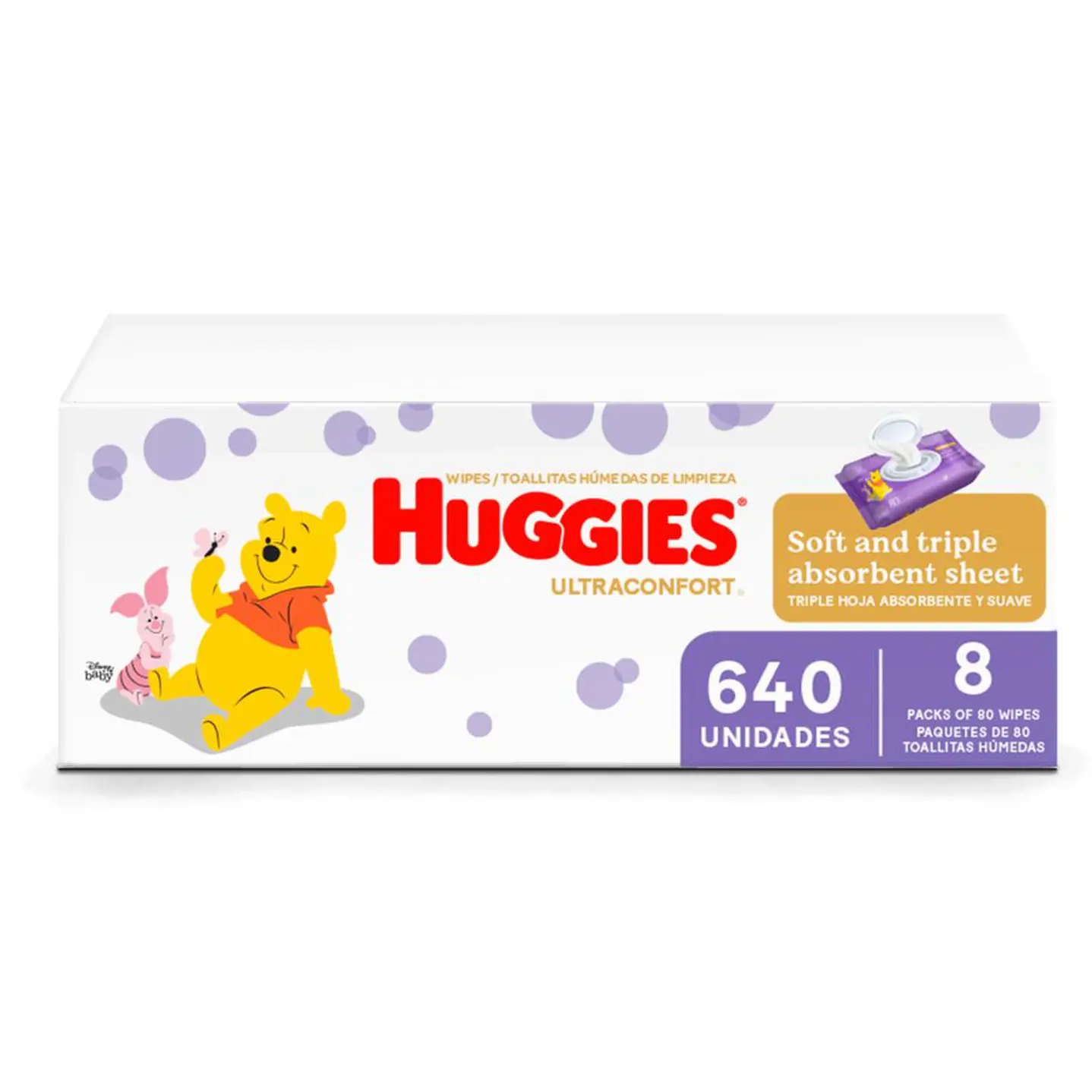 Huggies UltraConfort Toallitas Húmedas Bebé 640 Unid