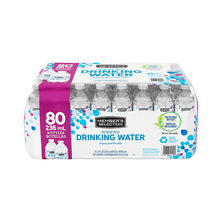 Members Selection Agua Purificada 80 Unid 236 mL