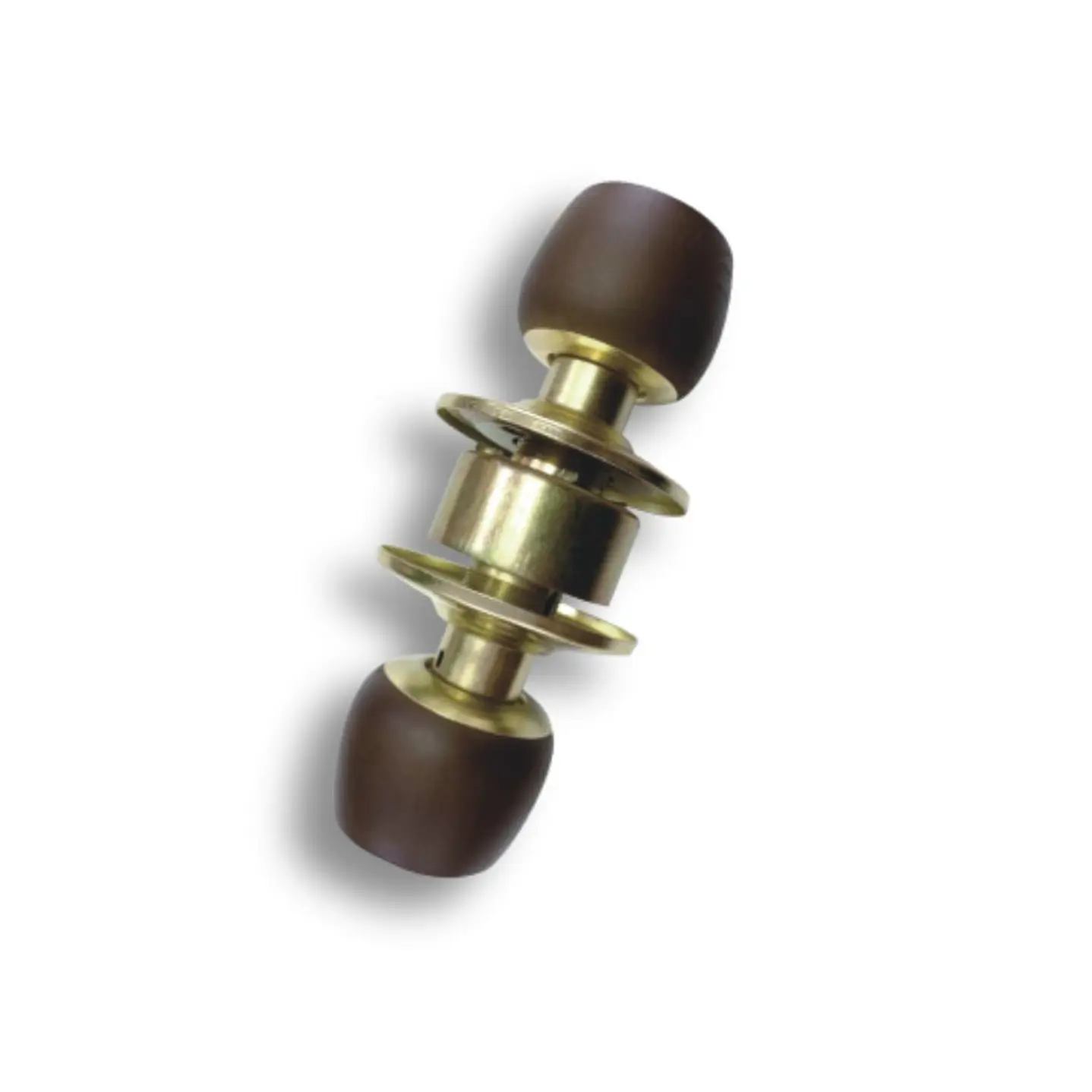 Cerradura Baño Thor Pomo Madera Oscura Bronce
