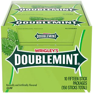 Wrigleys Chicle Refrescante Doublemint 10 Unid 37.5 g