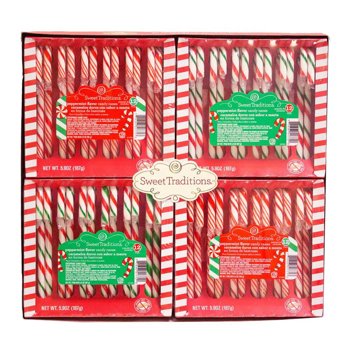 Sweet Traditions Bastones de Caramelo 4 Unid 167 g
