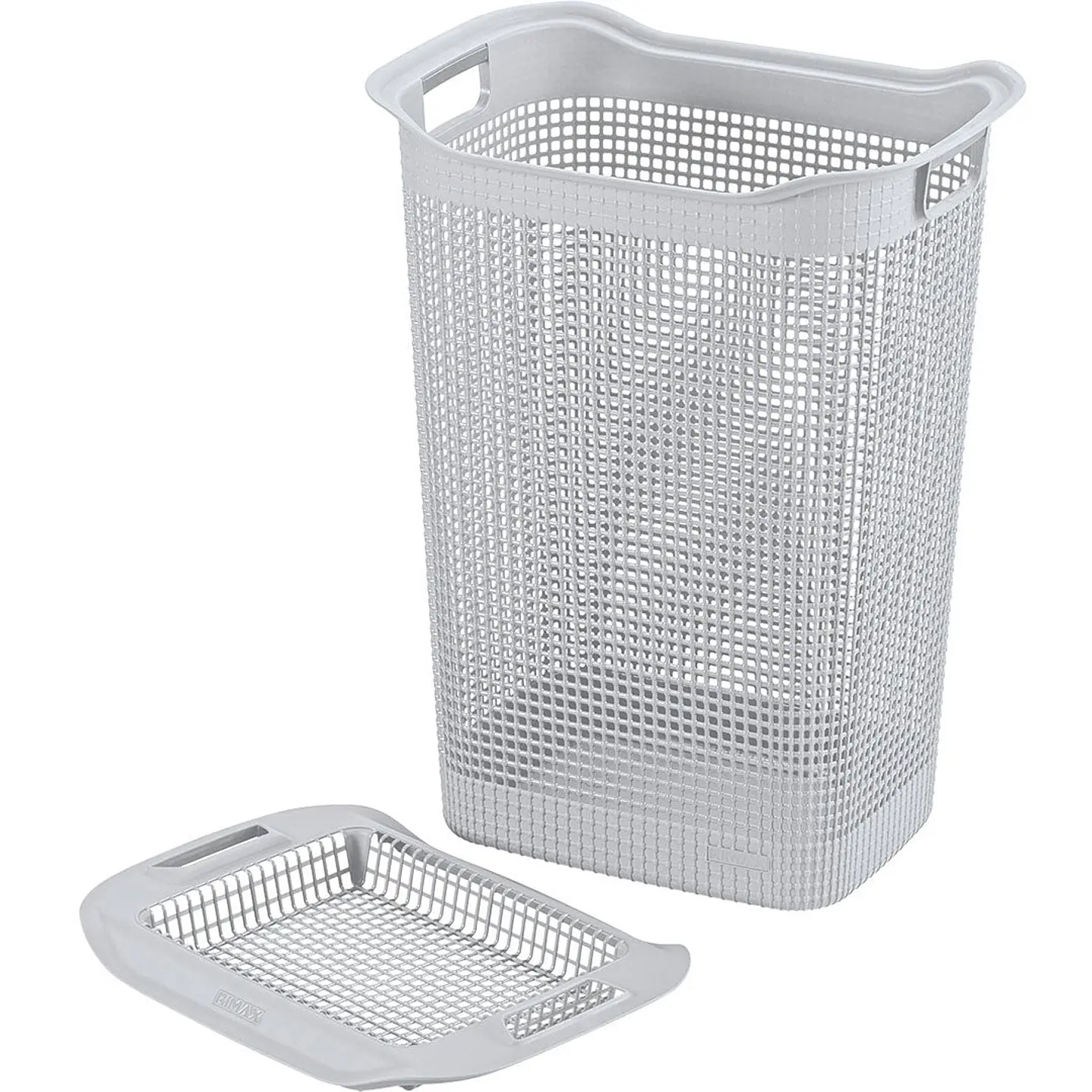 Cesta para Ropa Linum Rectangular Gris Capacidad 50 L