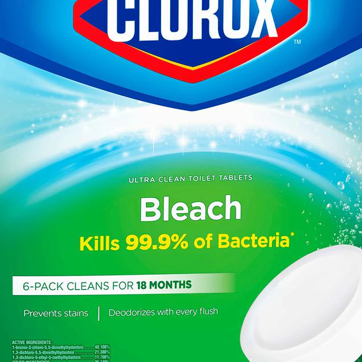 Clorox Limpiador de Inodoros 6 Unid 100 g