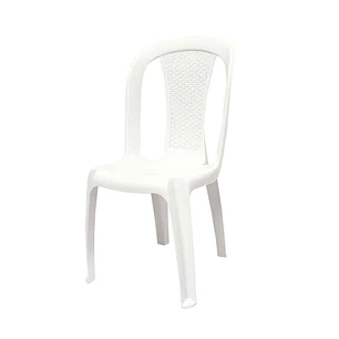 Silla Crystal Sin Brazos Espaldar Malla Peletizada Blanco