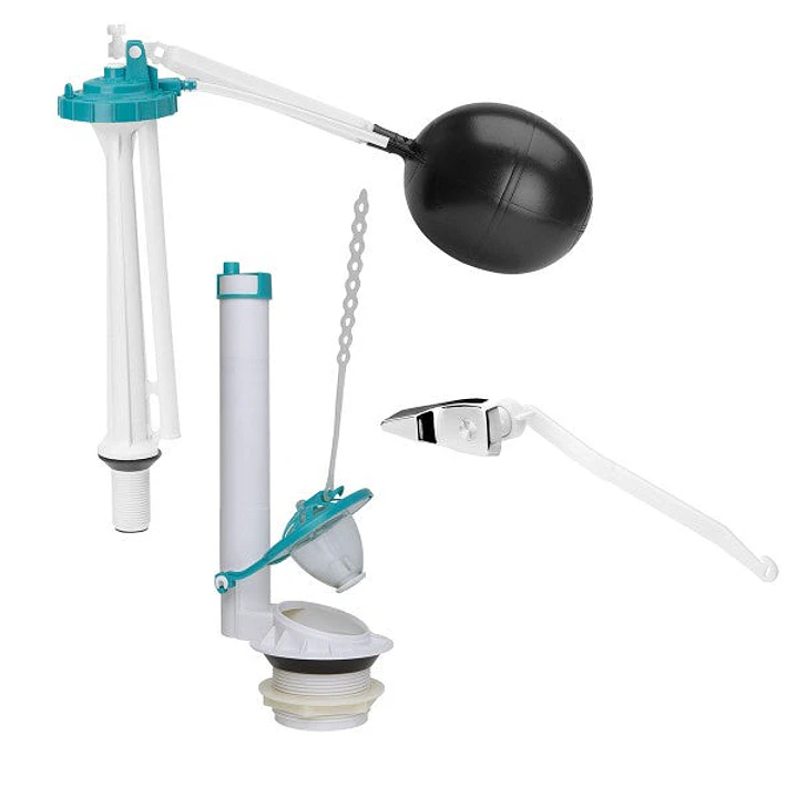 Conjunto De Grifería Tanque Sanitario 26 Cm Atlas Palanca X