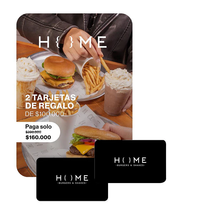 Home Burgers Tarjeta de Regalo Smart Voucher