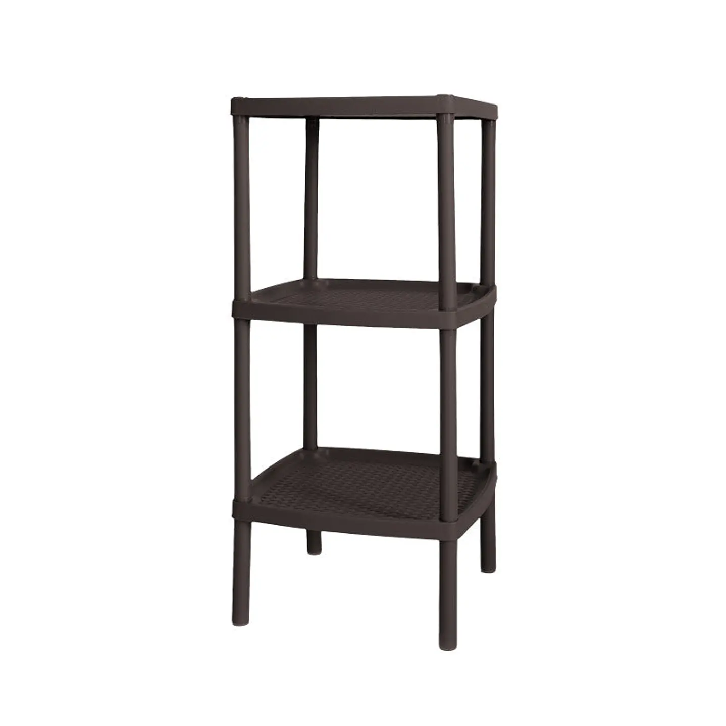 Mesa Cuadrada de 3 Niveles Café