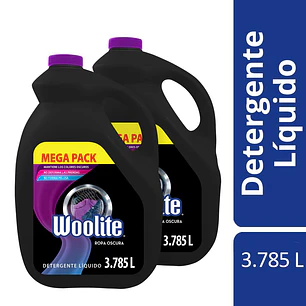 Woolite Detergente Liquido Ropa Oscura 2 Unid 3.785 L