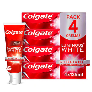 Colgate Pasta Dental Luminous White Brilliant 4 Unid 125 mL
