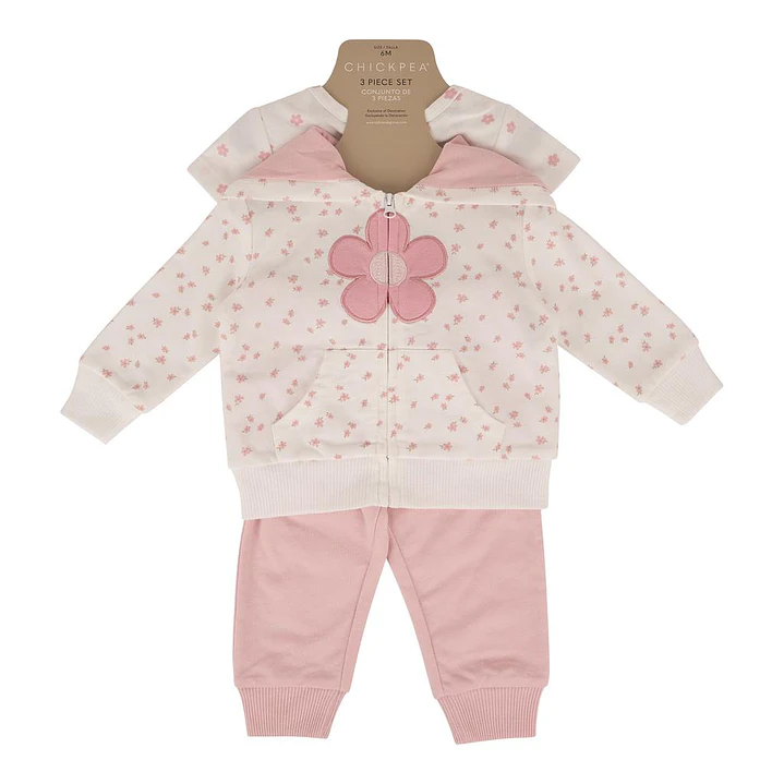 Chickpea Conjunto de Ropa para Niña Bebé 3 Pzas