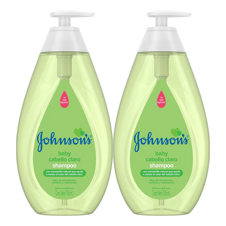 Jhonsons Manzanilla Shampoo 2 Unid 750 mL