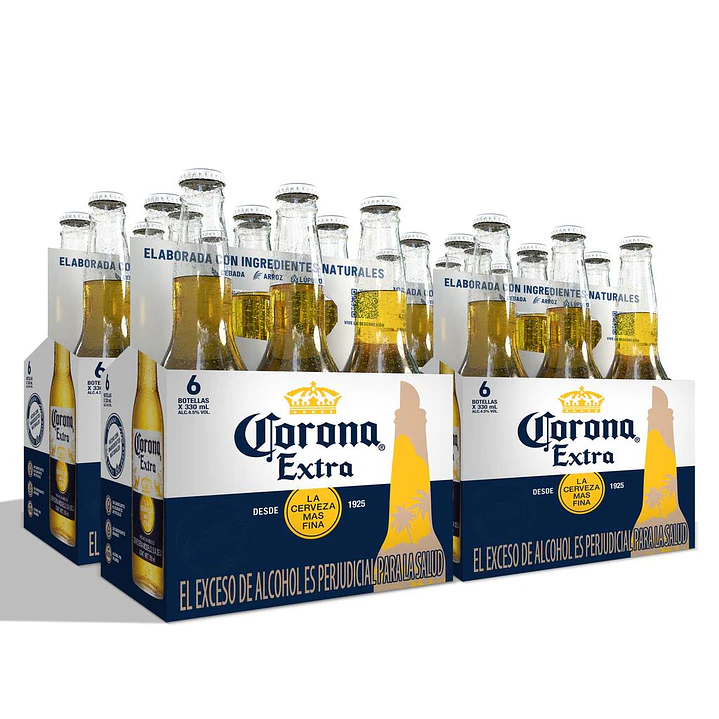 Corona Cerveza en Botella 24 Unid 330 mL