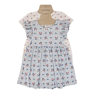 Chickpea Vestidos con Estampados Surtidos para Niña 2 Pzas