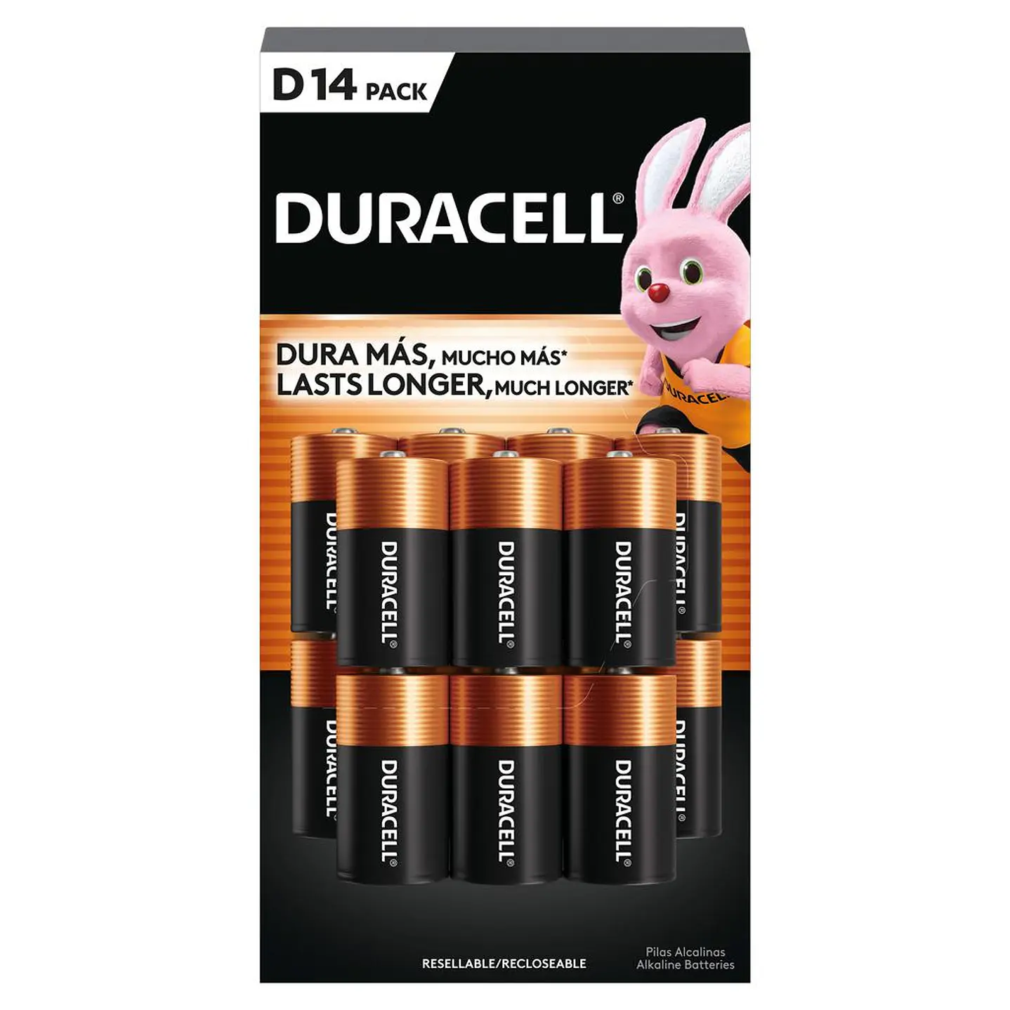 Duracell Baterías Alcalinas Tipo D 14 Unid