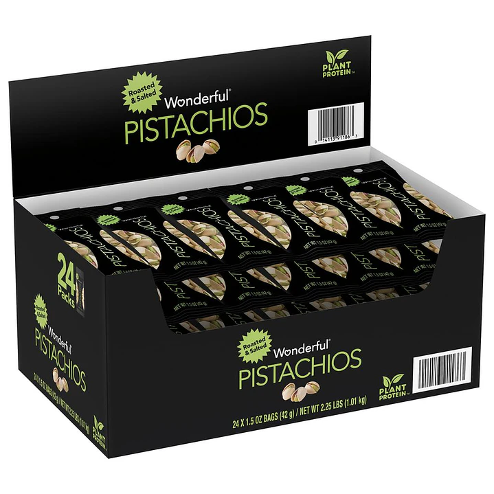 Wonderful Pistachos Tostados 24 Unid 42 g