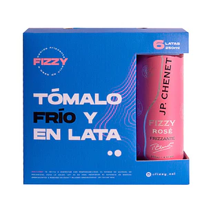 JP Chenet Fizzy Vino Espumoso Rosé en Lata 6 Unid 250 mL