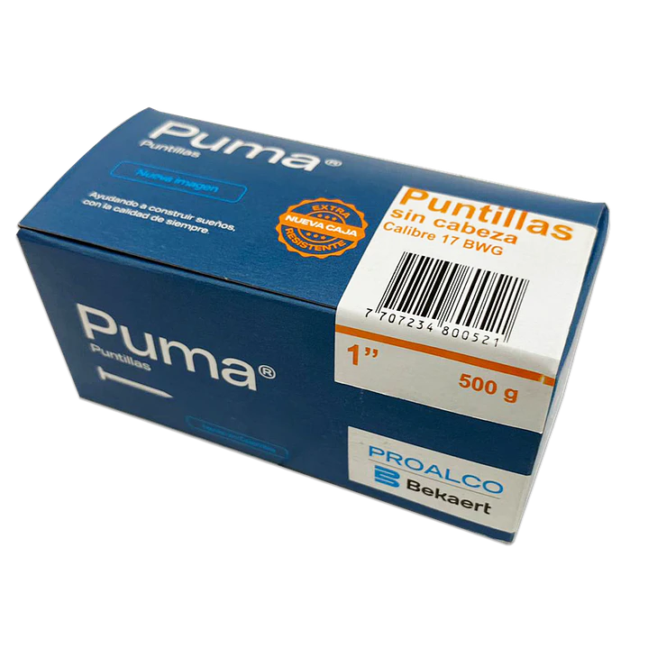 Puntilla Sin cabeza 1 Caja X 50 Cajetillas de 25 Kg
