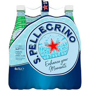 San Pellegrino Agua Carbonatada 6 Unid 1 L