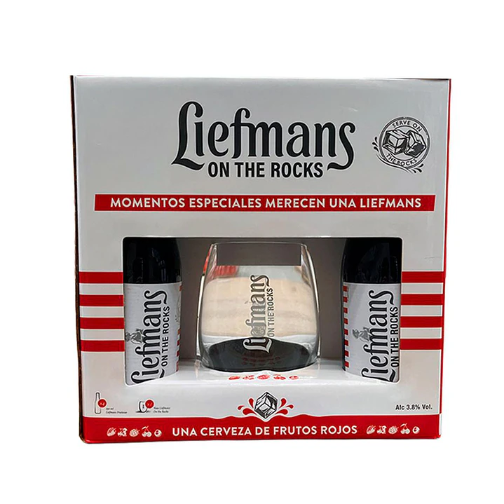 Liefmans Cerveza Sabor Frutos Rojos 4 Unid 250 mL + Vaso