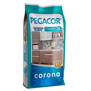 Pegacor cerámico blanco Bulto x 25 Kg