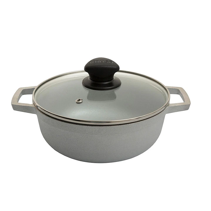 Caldero Imusa 18 Cms 1.5 Lts Original Tapa de Vidrio N.2