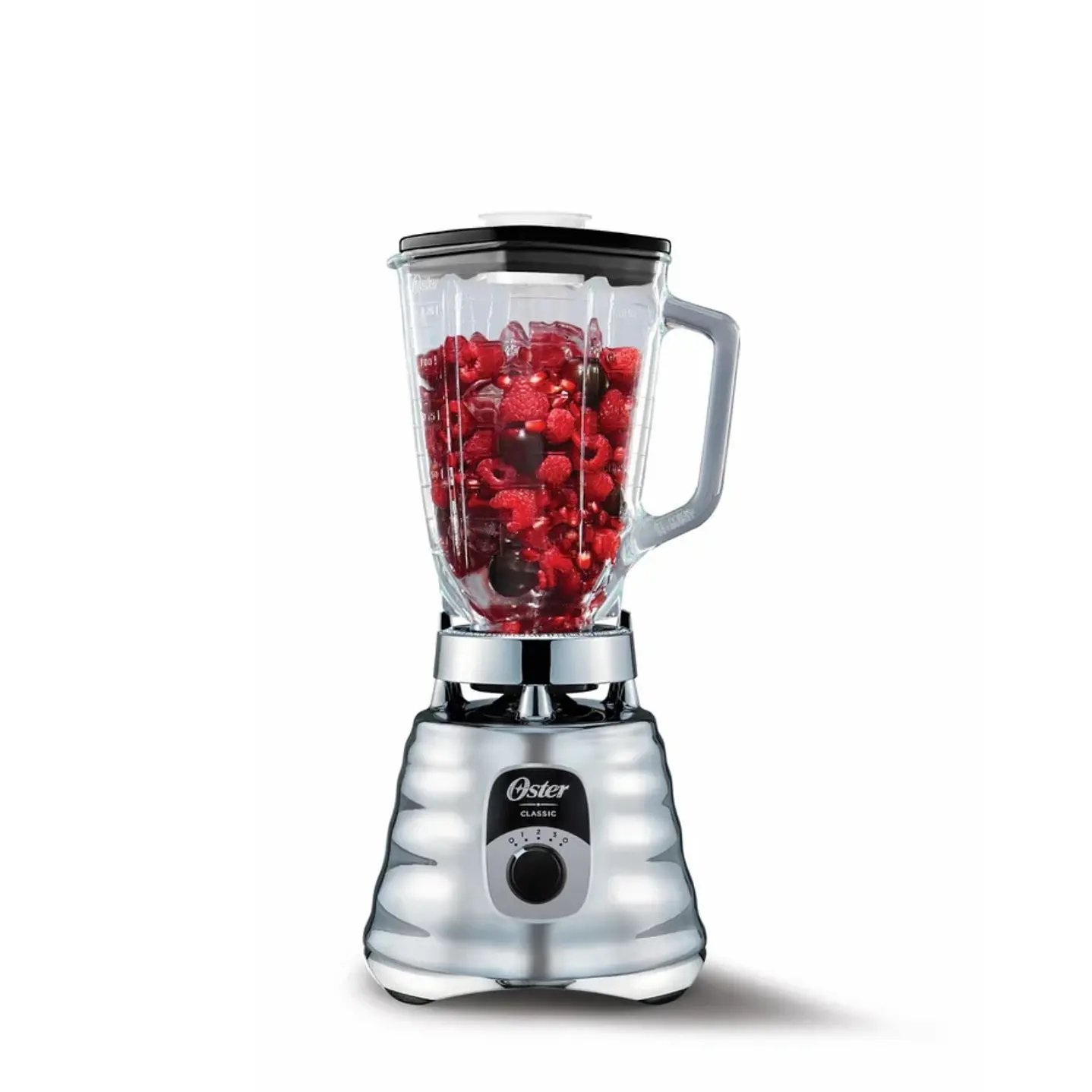 Licuadora Oster Vaso de Vidrio 1.25 Lt 3 Velocidades Gris