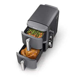 Freidora de Aire Doublestack XL 2 Canastas 9.5 LT Gris