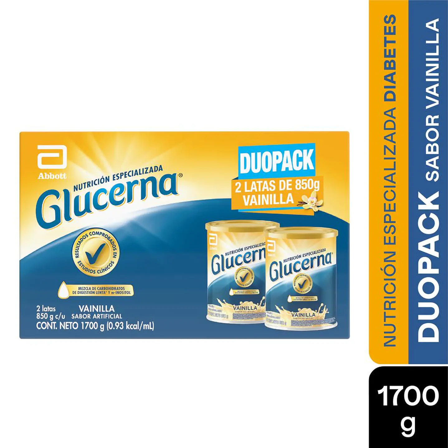 Glucerna Suplemento Alimenticio Polvo Sabor 2 Unid 850 g