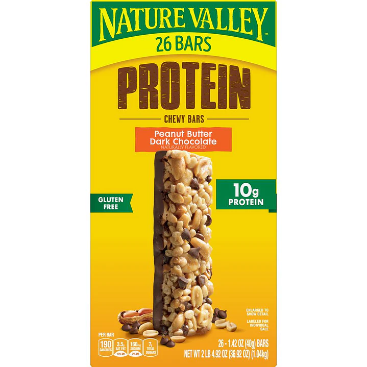 Nature Valley Barras Masticables de Proteína 26 Unid 40 g