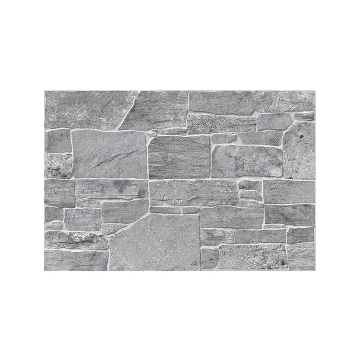 Pared Chantarela Gris Caras Diferenciadas 30 x 45Cms X1.89
