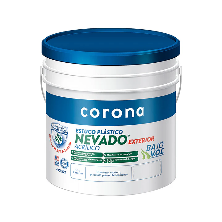 Estuco Plástico Nevado Gaón x 6 Kg