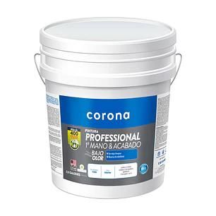 Pintura Corona Professional 1A Mano Blanco 2.5 Galones