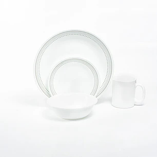 Vajilla Corelle 4 Puestos 16 Pzas Mystic Gray