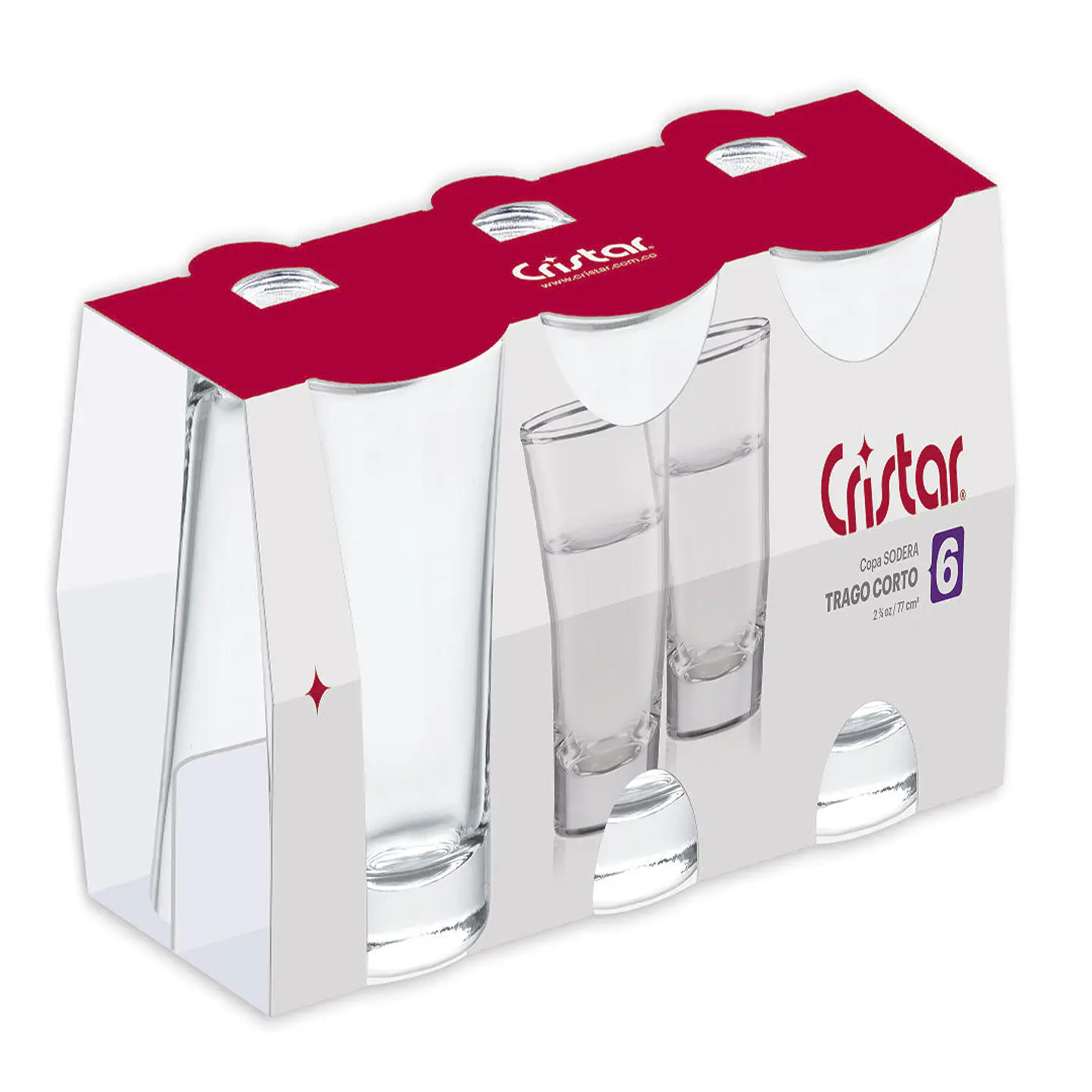 Copa Shot Sodera 3.7 Onzas 12 Canastilla x 6 Und