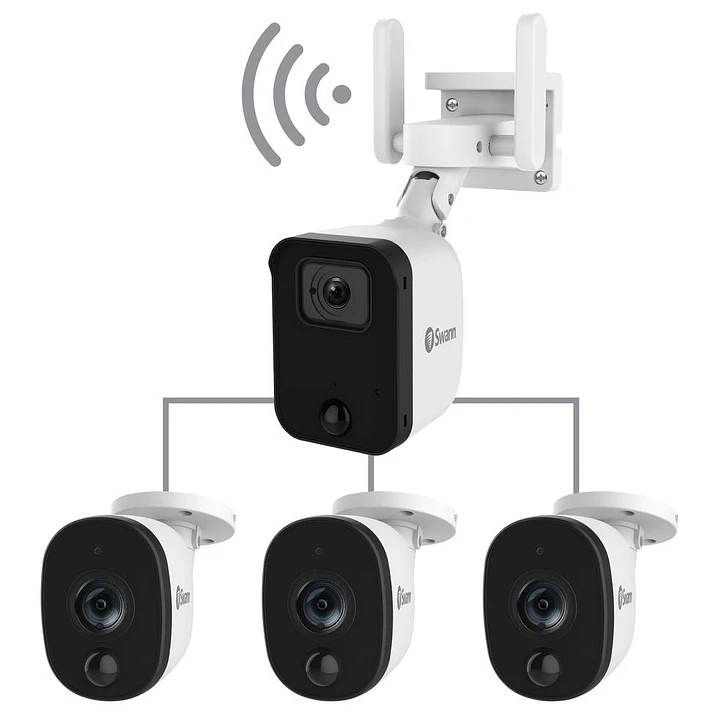 Swann Fourtify Sistema de Seguridad Perimetral con 4 Cámaras