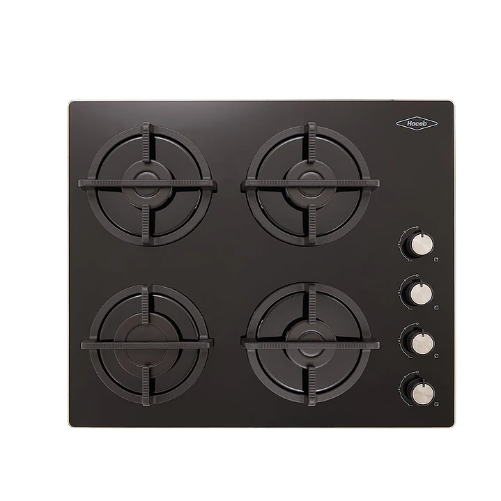 Cubierta Haceb 60 x 51 cm 4 Puestos GN Negro