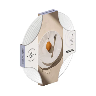 Plato Cristar Pando Saturno 26 cm Set x4 Und