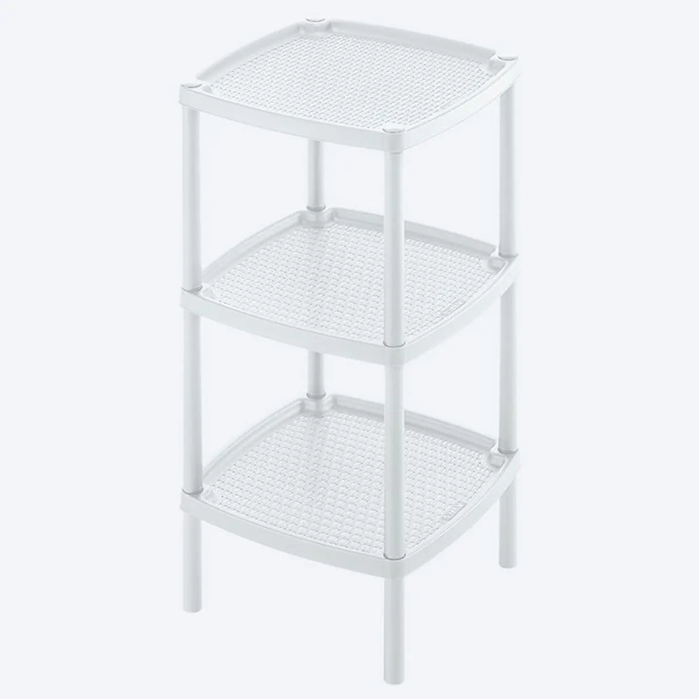Mesa Multiusos Cuadrada 3 Niveles Blanco