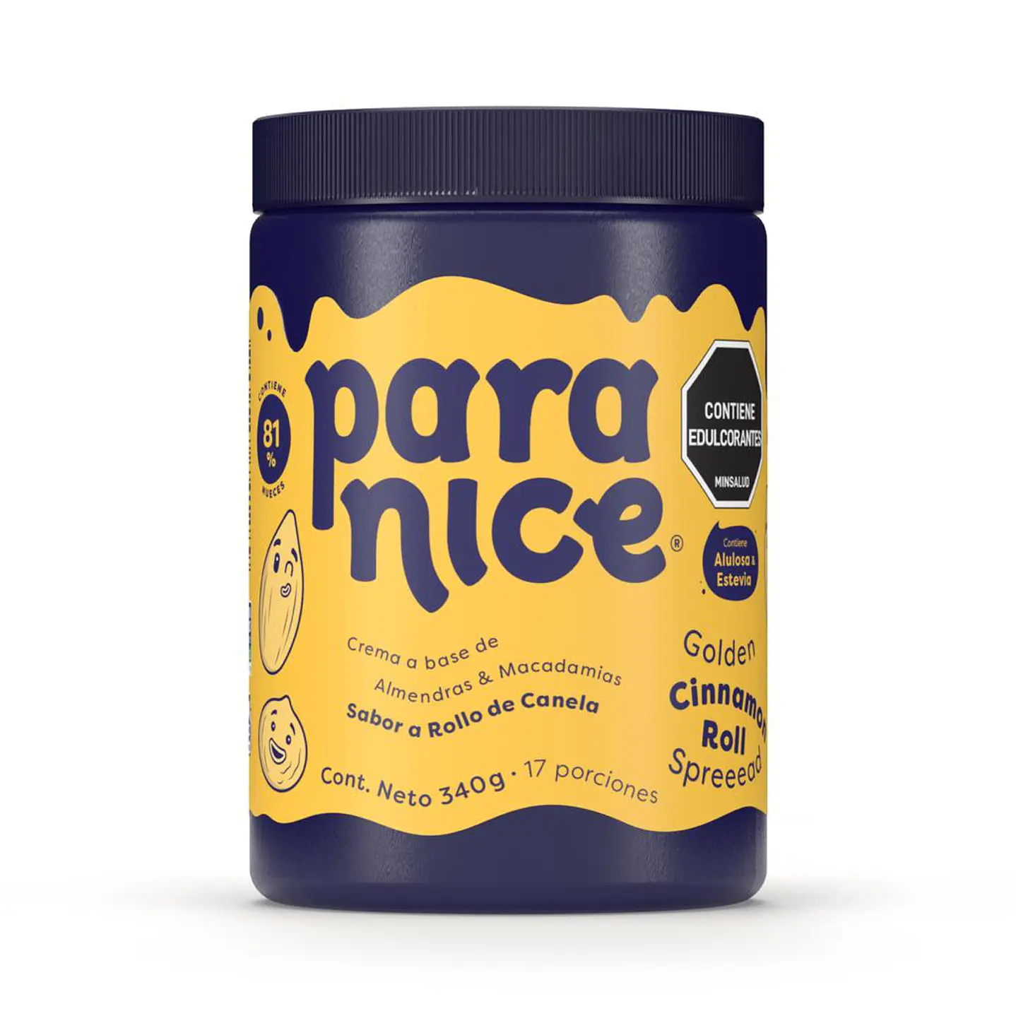 Paranice Crema Base Almendras Sabor Cinnamon Roll 340 g