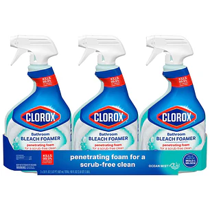 Clorox Blanqueador Desinfectante Espuma Baño 3 Unid 887 mL