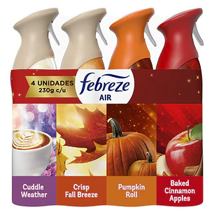 Febreze Ambientador Spray Air Effects Temporada 4 Unid 230 g